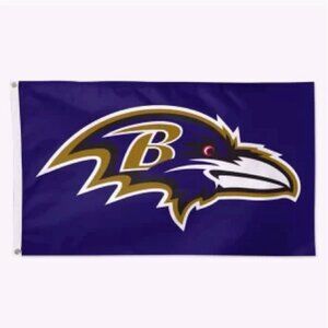 Baltimore Ravens Official 3 Foot x 5 Foot House Flag NEW Fast Ship